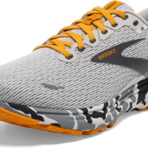 Brooks Men's Ghost 15 Running Shoes - Lightweight DNA LOFT v2 - White/Gray - Medium/D