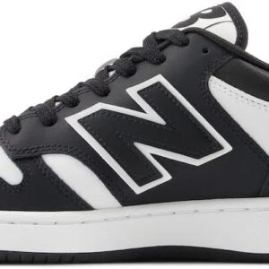 New Balance 480 Shoes "White Black" Retro style sneaker with a leather upper - Medium/D