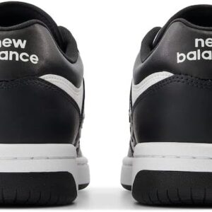 New Balance 480 Shoes "White Black" Retro style sneaker with a leather upper - Medium/D